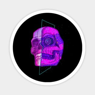 Anime Neon 3d Skull Mystical Retro Skeleton Magnet